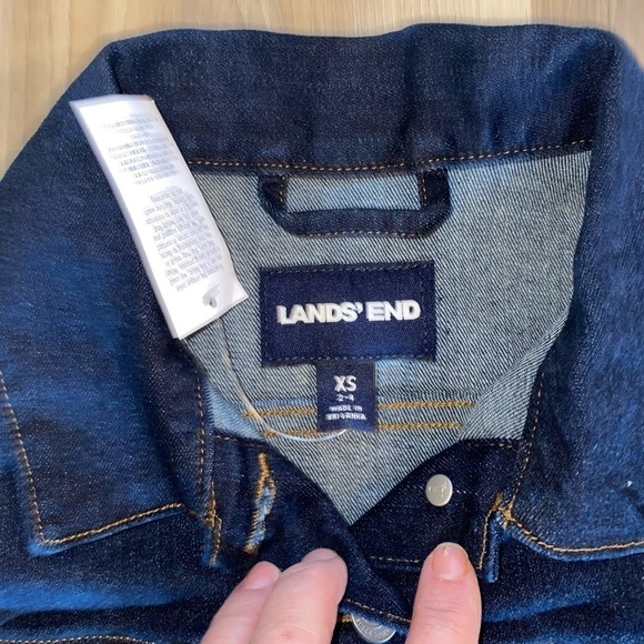 NWT Land’s End Jean Jacket, Dark Wash, Size XS - Picture 2 of 7